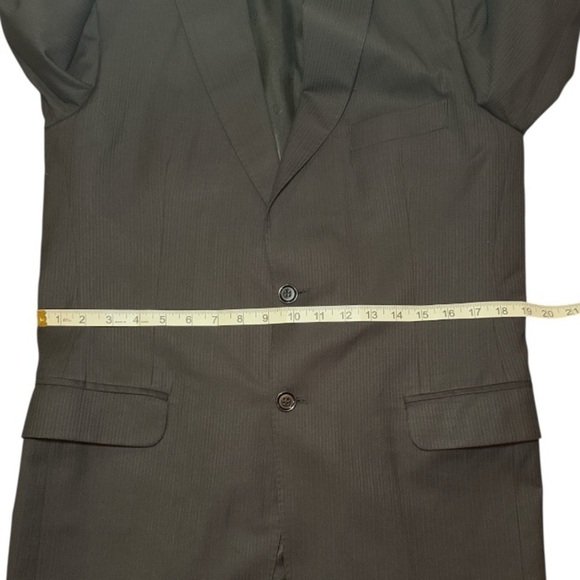 Christian Dior Black Pinstripe Blazer Sport Coat Jacket Men’s 38R IT48 - Picture 13 of 16